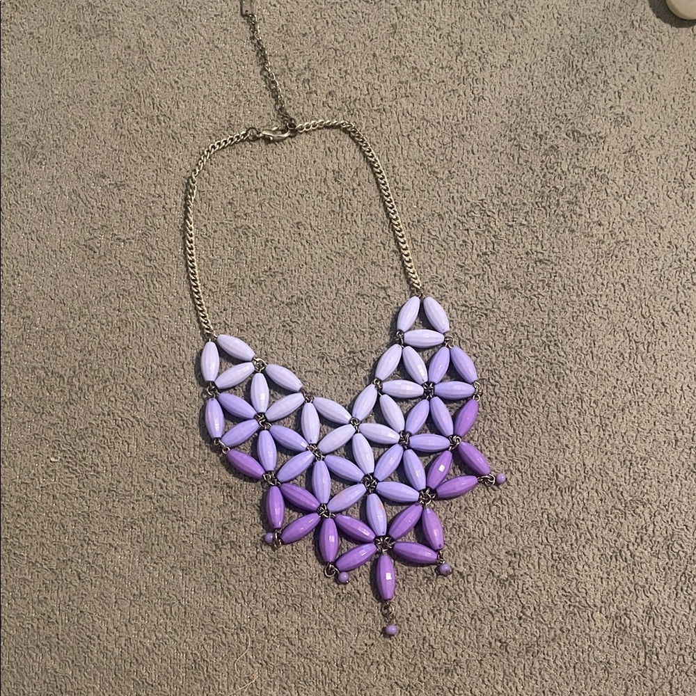 Purple Statement Necklace